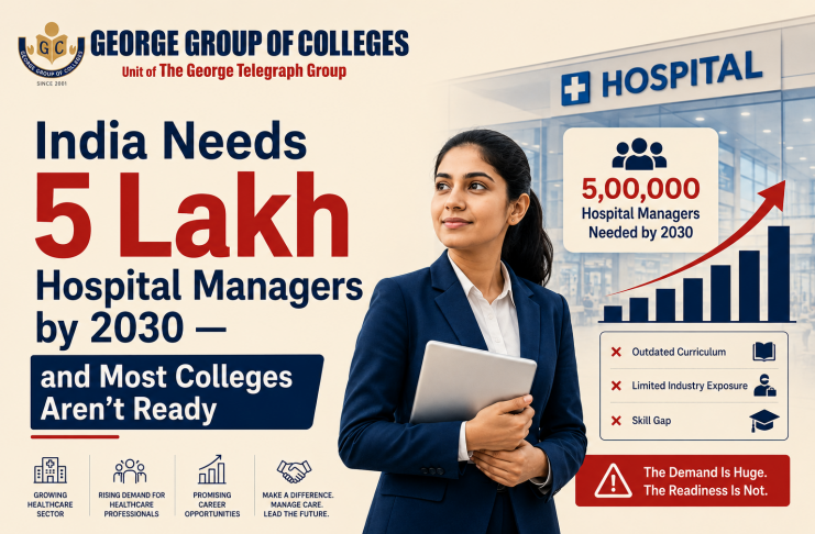 India Needs 5 Lakh Hospital Managers by 2030 — and Most Colleges Aren’t Ready Hospital management team reviewing operations in an Indian hospital, representing the growing demand for hospital managers in India by 2030