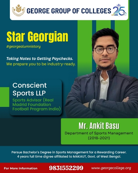 Mr. Ankit Basu  Department of Sports Manangement