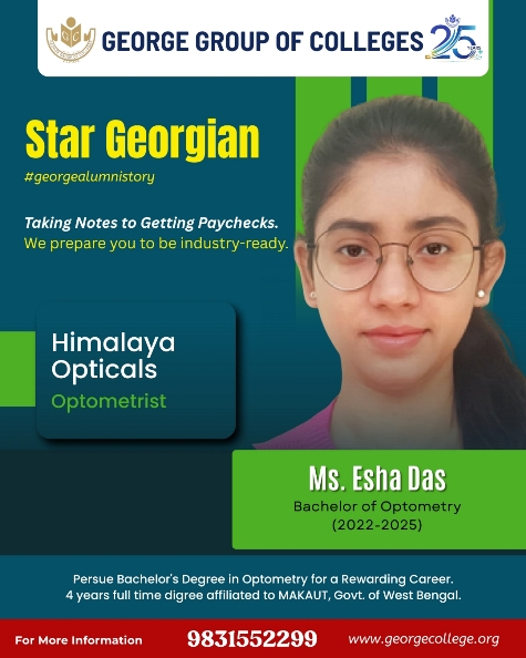 Ms. Esha Das  Bachelor of Optometry
