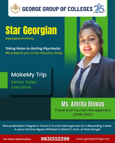 Ms. Amrita Biswas  Travel & Tourism Management