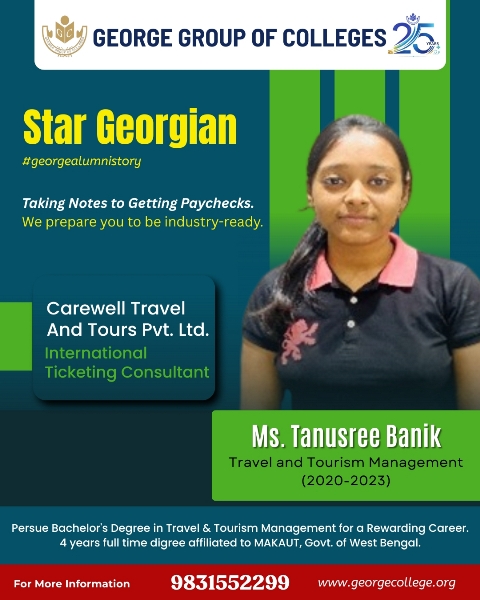 Ms. Tanusree Banik  Travel & Tourism Management