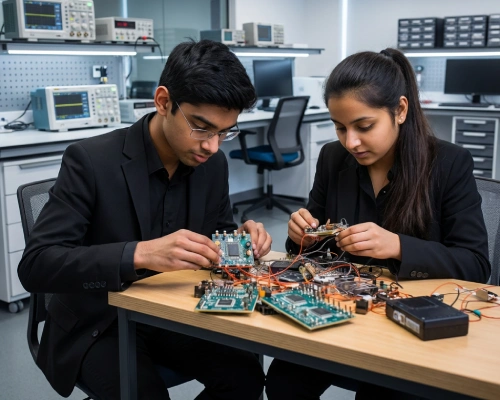 Electronics Manufacturing Students